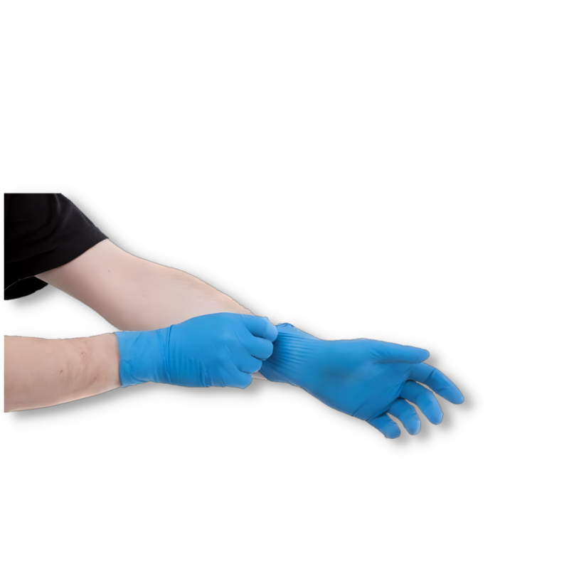 Achat gant nitrile bleu taille M